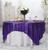 PartyDelight Sequin Tablecloth, Sequin Table Overlay, Square, 70"x70", Purple