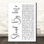 Stand by Me White Script Song Lyric Quote Print