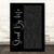 Stand by Me Black Script Song Lyric Wall Art Poster Gift Present Print