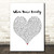 When You're Ready White Heart Song Lyric Print