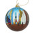 Hand Painted Glass Christmas Ornament - Times Square New York City