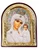 Virgin Mary Virgin of Kazan Icon Arched With Stand and it is Wall Hanging 4 1/16 Inch, Orthodox Christian Catholic Icon Religious Gift