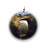 Rikki Knight Frederick Edwin Church Art The Natural Bridge Design Round Porcelain Two-Sided Christmas Ornaments