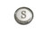 Kiola Designs Silver Toned Round Letter S Monogram Magnet