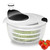 Ourokhome Salad Spinner Lettuce Dryer, Rotary Veggie Washer with Compact Bowl and Colander, Easy to Clean, Wash, Dry Vegetables, Fruits, Lettuce, Greens, Lockable Lid, 4L, White