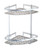 Amazcafe Triangular Shower Caddy Shelf Bathroom Corner Bath Rack Storage Holder Organizer 2-Layer