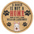 Funny Dog Metal Tin Sign Plaque A House is Not A Home Without A Belgian Laekenois Rustic Round Dog Paw Prints Sign with Dog Quote Metal Poster Pets Dogs Wall Decorations for Patio Best Gift for Pet