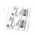 MFLABEL Half Sheet Self Adhesive Shipping Labels for Laser & Inkjet Printers, 200 Count