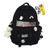JELLYEA Kawaii Backpack with Kawaii Pins School Bag Rucksack Large Capacity Girls Backpack Teens Multi-Pocket Bookbag