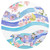 Whales Pink Flowers Placemats Washable Round Placemats for Dining Table Place Mats Table Mats for Kitchen Heat Resistant Placemats for Dining Room Outdoor Home Kitchen Indoor Placemats Mat