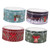 BESTOYARD 4pcs Boxes Christmas Tin Box Ornament Storage Box Candy Gift Box Romantic Gifts Christmas Candy Containers Ornament Gifts Metal Tin Box Portable Tinplate Candy Gifts Boxes Round