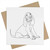Azeeda 'Bloodhound Puppy' Blank Greeting Card (GC00050463)