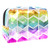 Portable Makeup Bag with Zipper Travel Toiletry Bag for Women Handy Storage Cosmetic Pouch Rainbow Colors Portable Makeup Bag with Zipper Travel Toiletry Bag for Women Handy Storage Cosmetic Pouch Rainbow Colors