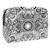 Portable Makeup Bag with Zipper Travel Toiletry Bag for Women Handy Storage Cosmetic Pouch Black White Flower Mandala Portable Makeup Bag with Zipper Travel Toiletry Bag for Women Handy Storage Cosmetic Pouch Black White Flower Mandala