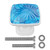 Drawer Pulls Handles Cabinet Knobs Starburst Sky Blue Drawer Dresser Cupboard Wardrobe Pulls Handles 4pcs