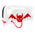 Makeup Bag Red Devil Wings Travel Cosmetic Bag Small Toiletry Bags Makeup Cosmetic Pouch For Purse Cosmetics Toiletries 7.3x3x5.1in