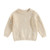 Baby Girl Sweater Knitted Long Sleeve Toddler Sweatshirt Daisy Fall Winter Warm Onesie Oversized Infant Clothes (Creamy White, 18-24 Months)