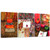 Ohok 3 Panels Modern Prints 12x16 Inches Artwork Pictures Photo Paintings Print on Canvas Wall Art for Home Walls Decor Stretched and Framed Ready to Hang (Pumpkins)