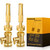 FANHAO Heavy-Duty Brass Adjustable Twist Hose Nozzle with Garden Hose Shut off Valve 3/4" GHT Connector, High Pressure Jet Sweeper Nozzle, 4 Pack