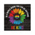 DecStic LGBT Pride Wooden Sign Be Kind Peace Rainbow Sunflower Plaque Gay Pride Retro Wood Hanging Sign Decorative For Queer Gay Lesbian Latino Housewarming Gift 12x12in