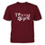 FanPrint Texas A&M Aggies T-Shirt - Texas Girl - Youth Tee/Maroon/L