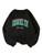 Cozyease Women's Letter Graphic Print Crewneck Sweatshirt Casual Long Sleeve Drop Shoulder Pullover Tops Black Green Letter S
