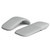 Bluetooth Arc Touch Mouse, Wireless Foldable Mouse Without USB Nano Receiver, Ergonomic Mini Optical Silent PC Mice for Notebook, Laptop (Gray)