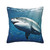 RLDOBOFE Fish in Underwater Print Throw Pillow Covers Decorative Pillow Cover Square Cushion Cases Soft Cushion Cover Throw Sofa Pillow Case for Home Decor Living Room Bed Couch Car 18"x18"