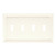 Brainerd 64536 Wood Architectural Quad Toggle Switch Wall Plate / Switch Plate / Cover