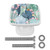 Idealiy Cactus Pattern Cabinet Dresser Drawer Knobs Glass Pull Handle for Cabinet Door Wardrobe Cupboard
