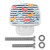 Idealiy Llama Alpaca Stripe Drawer Knob Pull Handle Cupboard Knobs with Screws 4pcs