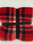 Berkshire Blanket LusterSoft Velvetloft Throw Red Traditional Plaid