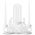 Rozrety Unity Candle Holder - Unity Candles Stand for Wedding Ceremony Set - Wedding Gifts Candle Holders for Wedding Decoration Reception, Bridal Shower(Candles not Included)