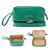 Abiudeng Makeup Bag,Double Layer Cosmetic Bag,Travel Makeup Bag,Leather, Cosmetic Travel Bags,Portable Leather Toiletry Bag,Roomy Cosmetic Bag for Women and Girls.Green Abiudeng Makeup Bag,Double Layer Cosmetic Bag,Travel Makeup Bag,Leather, Cosmetic Travel Bags,Portable Leather Toiletry Bag,Roomy Cosmetic Bag for Women and Girls.Green