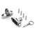 Bimini Top Deck Hinge Swivel Mount 316 Stainless Steel Swivel Side Mount Hinge,Boat Bimini Top Fitting Hardware Side Mount,Boat Top Hinges Bimini Mounts with Removable Pin