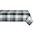 DII Tri-Color Check Collection 100% Cotton Tabletop, Tablecloth, 52x52, Black