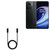 BoxWave Cable Compatible with OnePlus Ace - DirectSync PD Cable (3ft) - USB-C to USB-C (100W), Type C Braided 3ft Charge and Sync Cable for OnePlus Ace - Jet Black