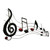 Benzara Black and Copper BM05414 Musical Metal Notes Wall Decor Benzara Black and Copper BM05414 Musical Metal Notes Wall Decor