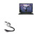 BoxWave Cable Compatible with Dell Alienware x14 R2 - AllCharge miniSync, Retractable, Portable USB Cable for Dell Alienware x14 R2 - Jet Black