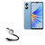 BoxWave Cable Compatible with Oppo A17k - AllCharge miniSync, Retractable, Portable USB Cable - Jet Black