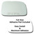 Mirror Glass + Full Size Adhesive Pad for 2007-2012 Toyota Camry Passenger Side Replacement (2007 2008 2009 2010 2011 2012 07 08 09 10 11 12)