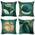 Ambesonne Retro Throw Pillow Cushion Case Pack of 4, Groovy Effect Geometric Design Circles Rounds Grunge Weathered Ornament, Modern Accent Double-Sided Digital Printing, 20", Dark Teal and Warm Taupe