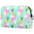 Tropical Exotic Hawaii Pattern Flamingos Pineapples And Palm Leaves Makeup Bags Portable Tote Cosmetics Bag Travel Cosmetic Organizer Toiletry Bag Make-up Cases for Women