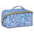 Sinestour Blue Paisley Flower Makeup Bag Large Cosmetic Bags for Women Travel Makeup Bags for Women Cosmetic Bag Organizer Makeup Pouch Toiletry Bag for Toiletries Cosmetics Travel Daily Use