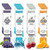 Gatorade Zero Powder Packets Variety Pack, Pack of 40, 4 Flavors of 0.10oz Sugar free Hydration Drink Mix, 10pcs Each of Gatorade Zero Orange, Glacier Cherry, Glacier Freeze, and Grape
