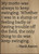 Mundus Souvenirs My Motto was Always to Keep Swinging. Quote by Hank Aaron, Laser Engraved on Wooden Plaque - Size: 8"x10"