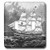 3dRose lsp_61970_2 Sketch of Vintage World Class Sailing Ship Light Switch Cover