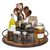 Lazy Susan Organizer, Othran Wood Lazy Susan for Table 13-inch Kitchen Organizer Lazy Susan Organizer for Cabinet Spice Fridge Pantry Countertop, 360 Degree Turntable
