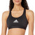 adidas Women's Powerreact Training Medium Support Bra, Black/White, XX-Large C