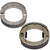 Caltric Front & Rear Brake Shoes Compatible with Yamaha Dt250 Dt-250 Dt400 Dt-400 1975-1979